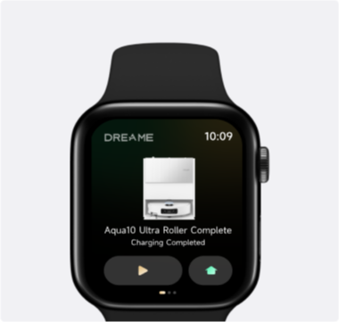 Dreame Aqua10 Ultra Roller Complete Apple Watch App zur Fernsteuerung der Reinigung