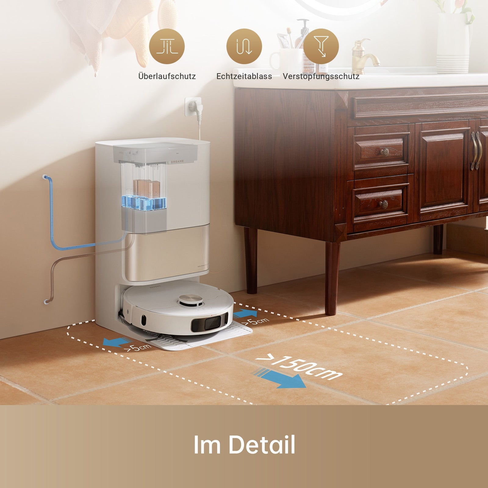 Wasseranschluss-Kit für automatisches Nachfüllen und Entleeren für L10sProUltra/X30Ultra/X40UltraComplete/L40Ultra/L10sUltraGen2/X50UltraComplete/L50ProUltra/L40sProUltra/L40UltraAE