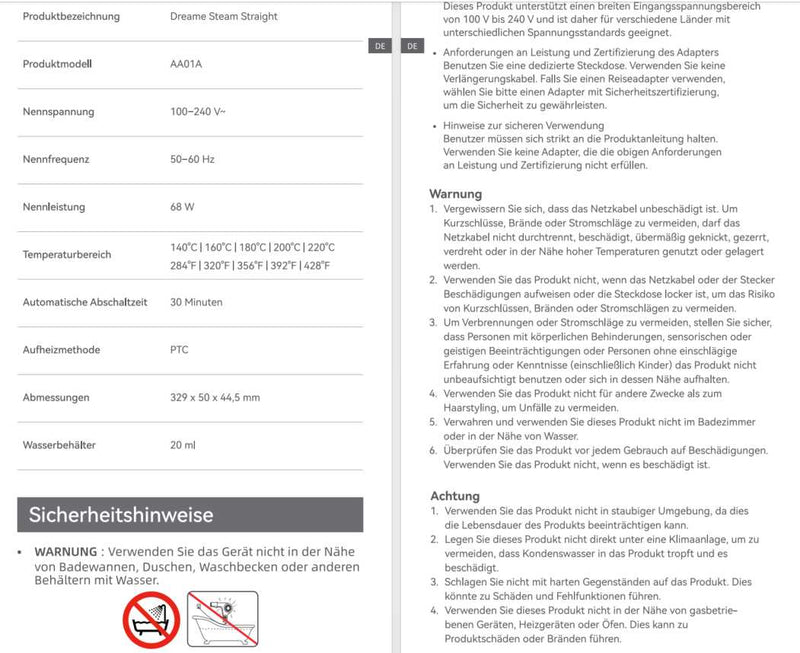 Warn- und Sicherheitshinweise