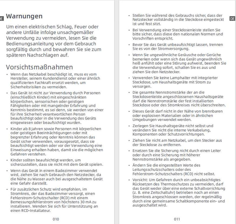 Warn- und Sicherheitshinweise