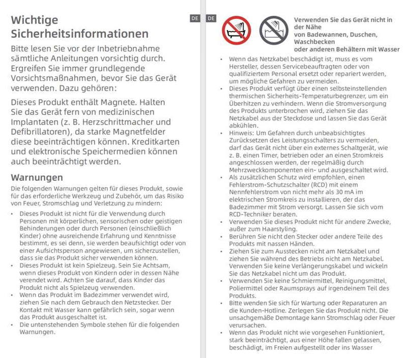 Warn- und Sicherheitshinweise