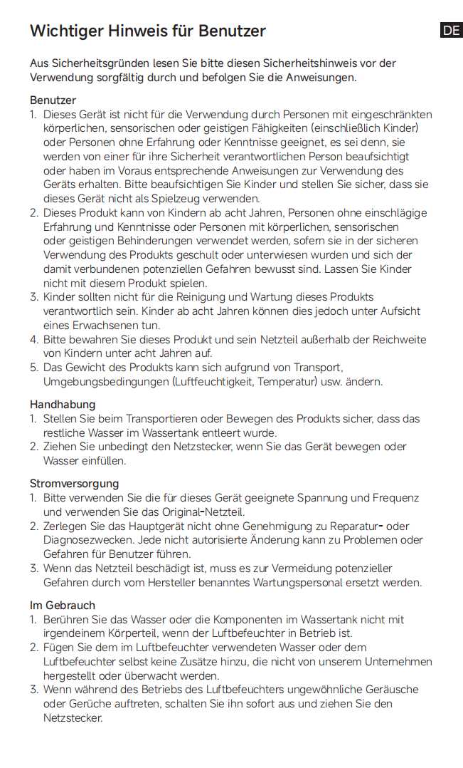 Warn- und Sicherheitshinweise