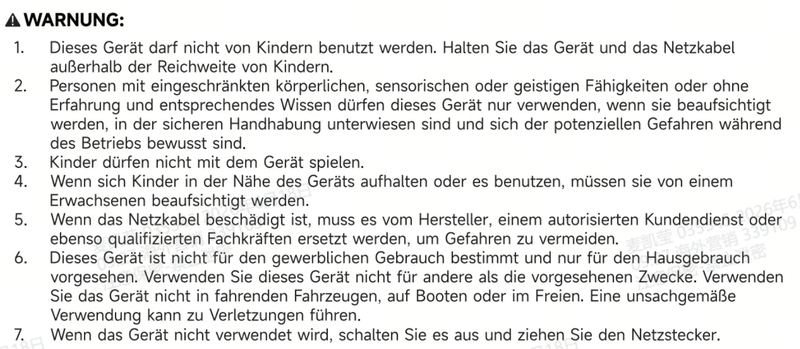 Warn- und Sicherheitshinweise
