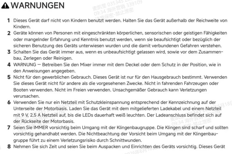 Warn- und Sicherheitshinweise