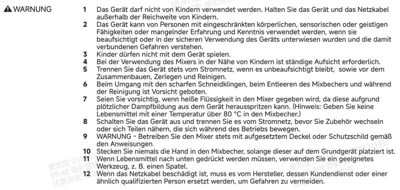 Warn- und Sicherheitshinweise