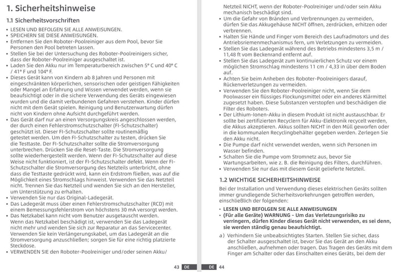 Warn- und Sicherheitshinweise