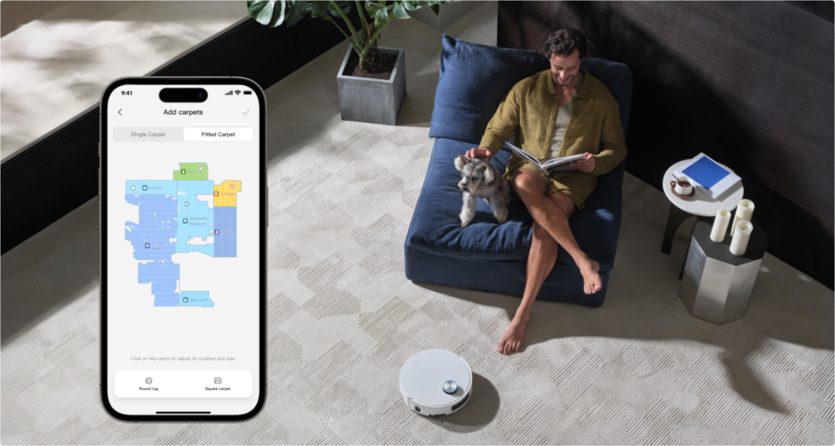 Dreame Aqua10 Ultra Roller Complete App Anpassung für Teppichreinigung und Saugeinstellungen