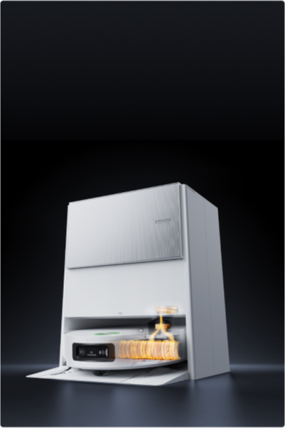 Dreame Aqua10 Ultra Roller Complete Dock trocknet die Walze bei 70C mit Heißluft und hält den Mopp frisch und flauschig