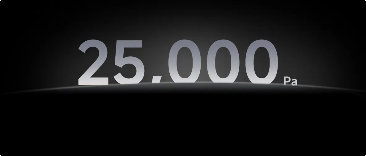 Vormax 25000Pa hohe Saugkraft für gründliche Schmutzentfernung