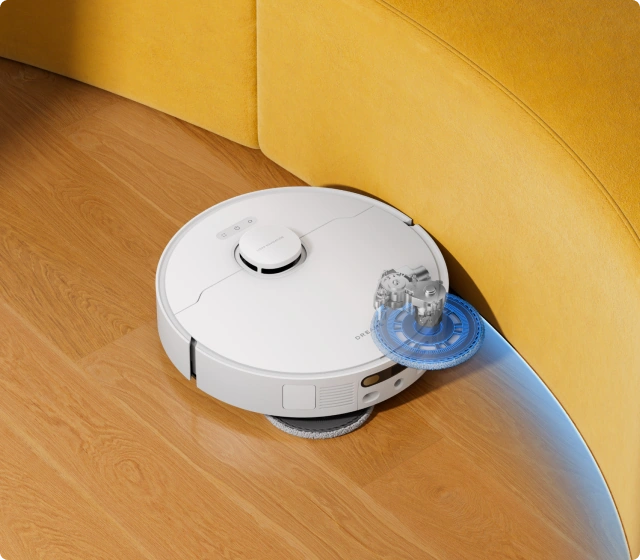 Gelangt tief unter Möbel