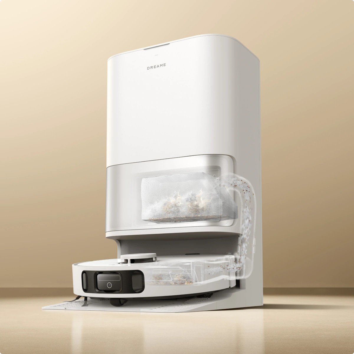 Einfaches und praktisches automatisches Entleeren <br class="d30u_c-small-hide">von Staub