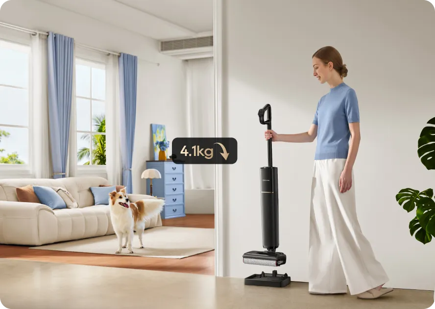 Federleichtes Design mit 4,1 kg