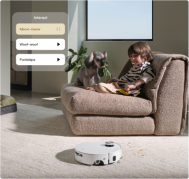 Dreame Aqua10 Ultra Roller Complete Haustier Sprachinteraktion über mobile App für Echtzeit Kommunikation