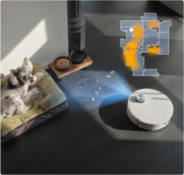 Dreame Aqua10 Ultra Roller Complete Haustier Aktivitätszone Karte für saubere und hygienische Bereiche