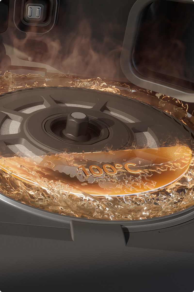 ThermoHub-Wischmopp-Selbstreinigung bei 100 °C
