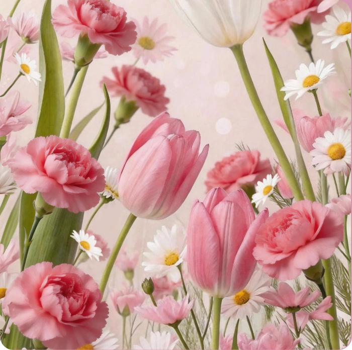 Finden Sie die Blüten, verschenken Sie sie mit Liebe.