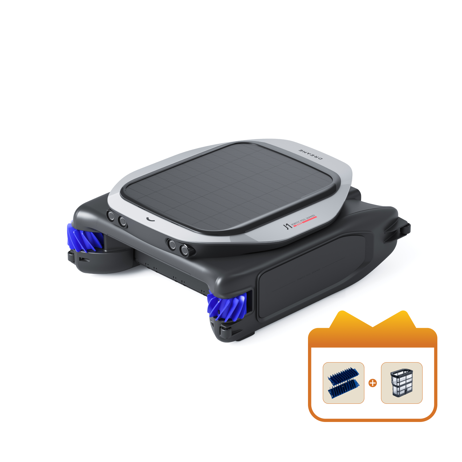 Dreame Poolroboter J1 + Seitenbürsten + Schmutzkorb