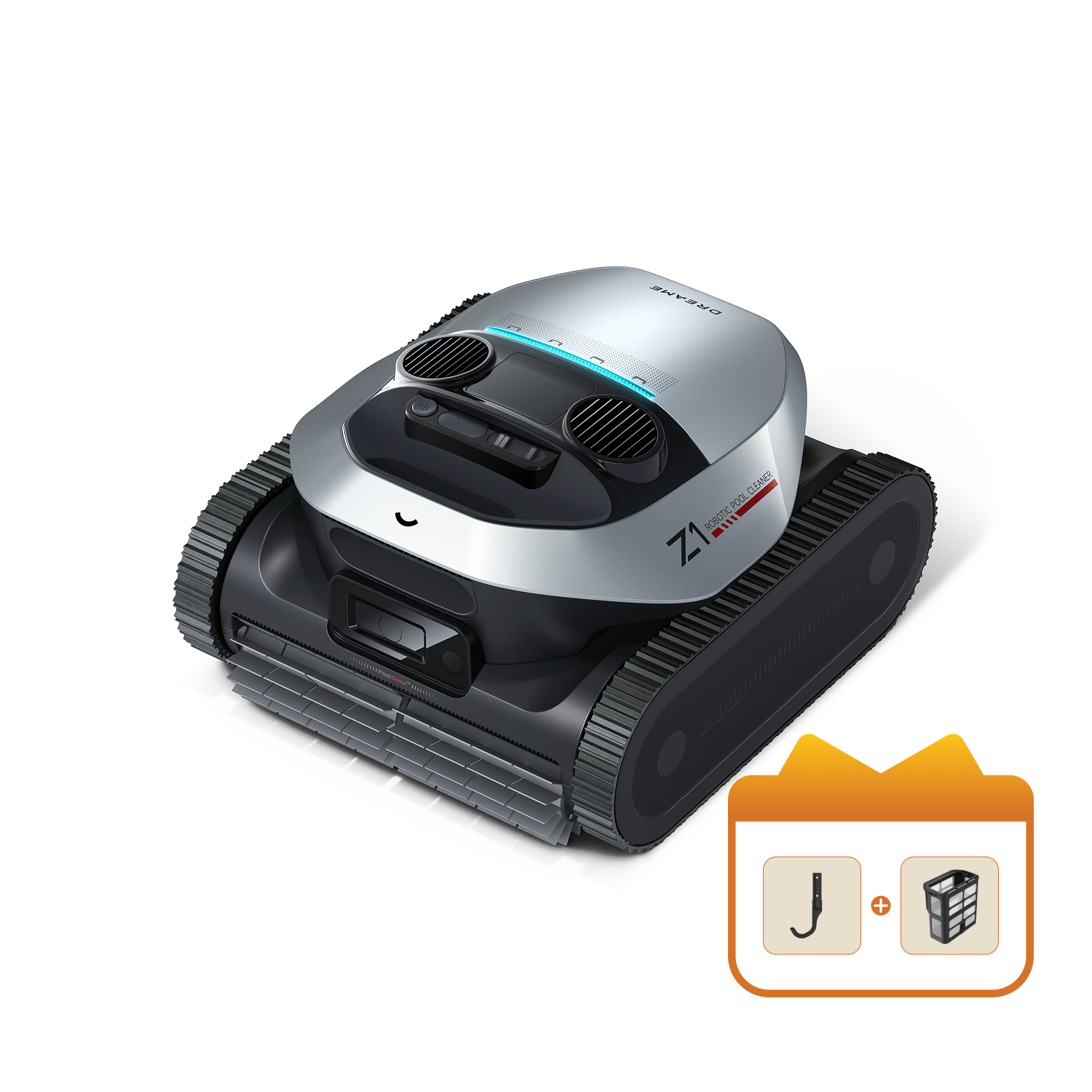 Dreame Poolroboter Z1 + Schmutzkorb + Rückholhaken