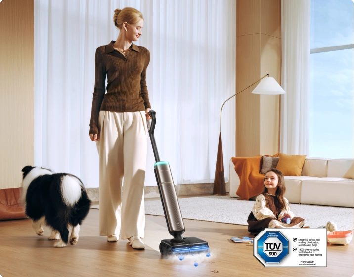 SaunaClean™ 200 ℃ heißer Dampf für kindersichere Hygiene